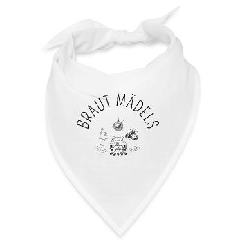 Hochzeit - Braut Mädels - Clip Art - Bandana - Weiß - Vorne