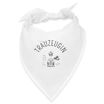Hochzeit -Trauzeugin - Clip Art - Bandana - Weiß - Vorne