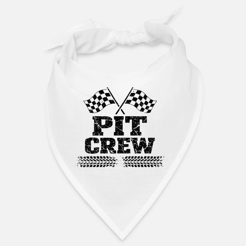 Vintage Pit Crew Car Racing Team Bandana