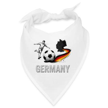 Germany Kick Fußballflagge Kunst - Bandana - Weiß - Vorne