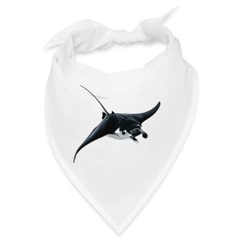 Rochen Mantarochen - Bandana - Weiß - Vorne