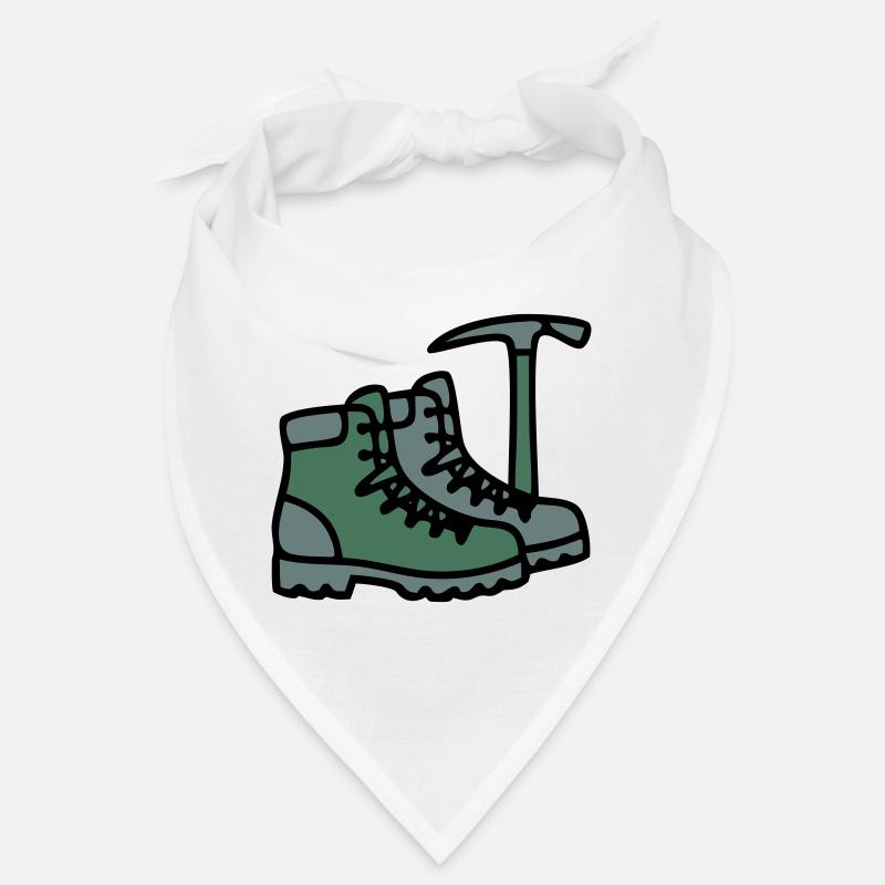 Wanderschuhe Eispickel Bergsteiger Alpen Wanderer Bandana