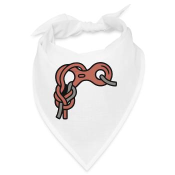 Abseilachter Klettern Bouldern Alpinismus - Bandana - Weiß - Vorne