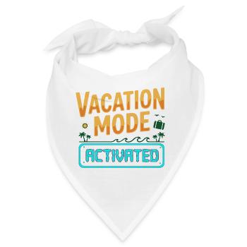 Urlaubsmodus aktiviert - Bandana - Weiß - Vorne