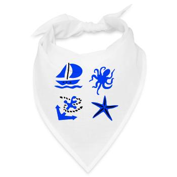 Maritim - Bandana - Weiß - Vorne