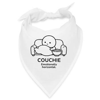 Couchie – Emotionally Horizontal | Cozy Mood - Bandana - Weiß - Vorne