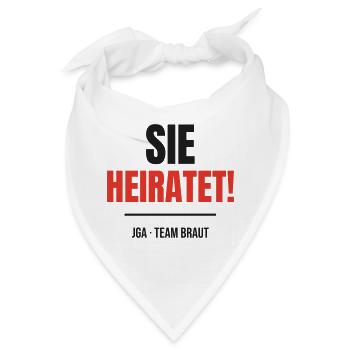 Sie heiratet Junggesellinnenabschied Team Braut - Bandana - Weiß - Vorne