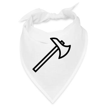 Axt - Bandana - Weiß - Vorne