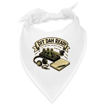 DIT DAH READY - Bandana - Weiß - Vorne