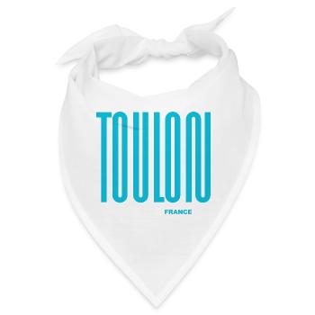 Toulon, Frankreich - Bandana - Weiß - Vorne