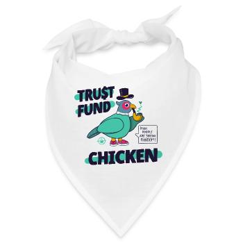 Treuhandfonds Chicken Bold Comic Pheasant Art - Bandana - Weiß - Vorne