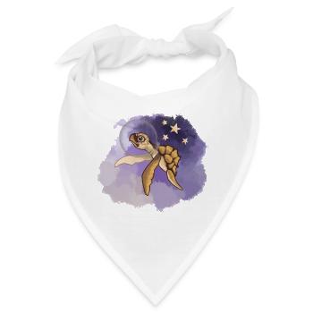 Cosmic Sea Turtle Explorer - Bandana - Weiß - Vorne