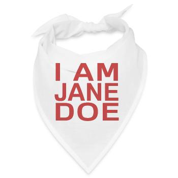 Ich bin Jane Doe - Bandana - Weiß - Vorne