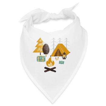 Lagerfeuer - Bandana - Weiß - Vorne