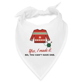 Ja, ich habe ihn zum nordischen Pullover gemacht - Bandana - Weiß - Vorne