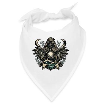 Mondschatten Rabenrunen-Orakel - Bandana - Weiß - Vorne