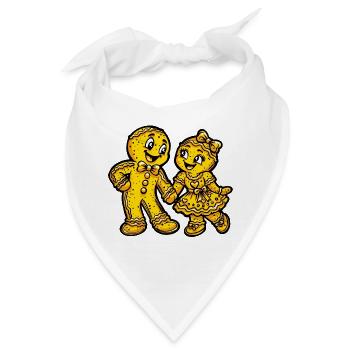 Pfefferkuchen Weihnachten Liebe - Bandana - Weiß - Vorne