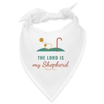 The Lord Is My Shepherd – Psalm 23:1 - Bandana - Weiß - Vorne
