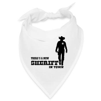 SHERIFF - Bandana - Weiß - Vorne