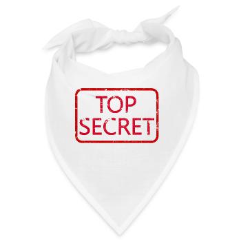 Top Secret - Bandana - Weiß - Vorne