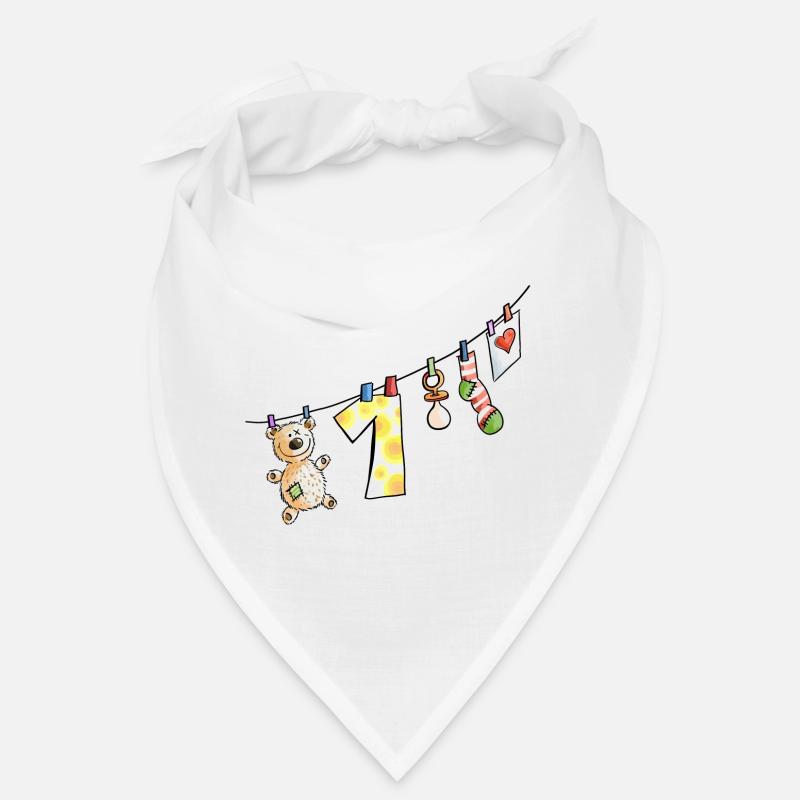 Babys erster Geburtstag Wäscheleine - Eins - Kind Bandana