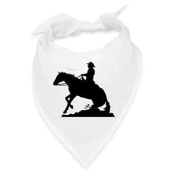 Westernreiten Mann - Bandana - Weiß - Vorne