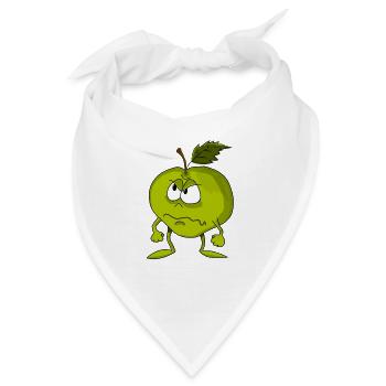 Apfel - Bandana - Weiß - Vorne