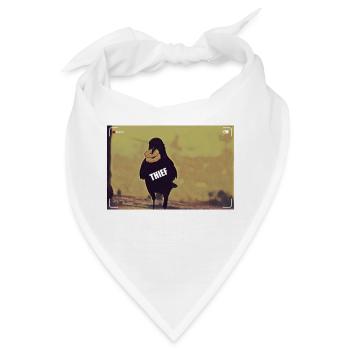 Der Rabe, der Dieb - Bandana - Weiß - Vorne
