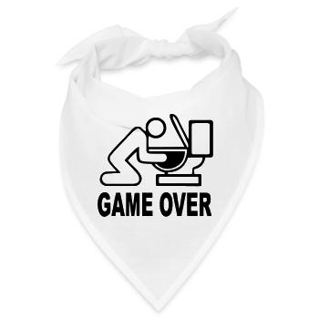 Game over - Bandana - Weiß - Vorne