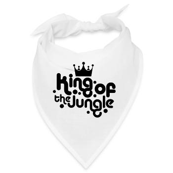 king of the jungle - Bandana - Weiß - Vorne