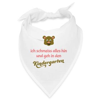 kindergarten - Bandana - Weiß - Vorne