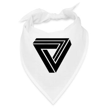 Dreieck - Bandana - Weiß - Vorne