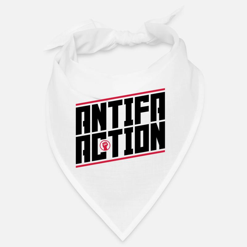 Antifa Action - Bandana - Weiß