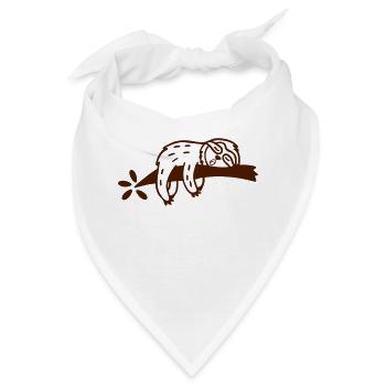 Faultier 2 - Bandana - Weiß - Vorne
