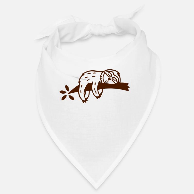 Faultier 2 - Bandana - Weiß