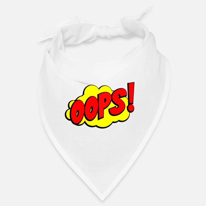 Cartoon Oops Comic Design Bandana
