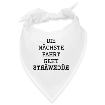 Kirmes Wasen Jahrmarkt Karussell Geschenk Rummel - Bandana - Weiß - Vorne