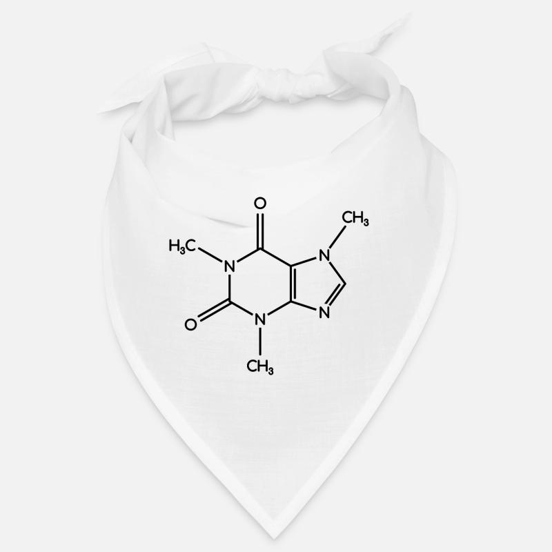 Koffein-Molekül - Strukturformel Bandana