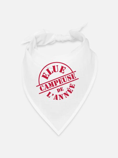 Elue Campeuse de l'année - Bandana - blanc