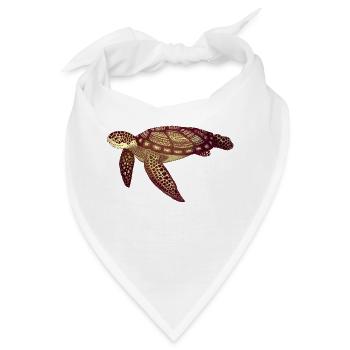 Sea Turtle | Meeresschildkröte - Bandana - Weiß - Vorne