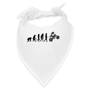 Motocross Evolution - Bike Biker Supermoto - Bandana - Weiß - Vorne