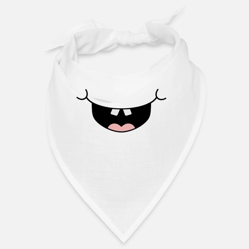 Funny mouth laugh face Bandana