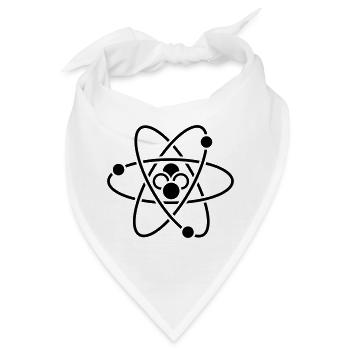 sience atom wissenschaft - Bandana - Weiß - Vorne