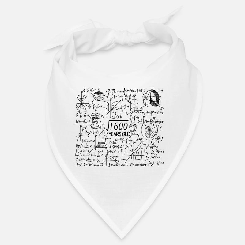 40 ans pour les profs de maths et les geeks en maths - Bandana - blanc