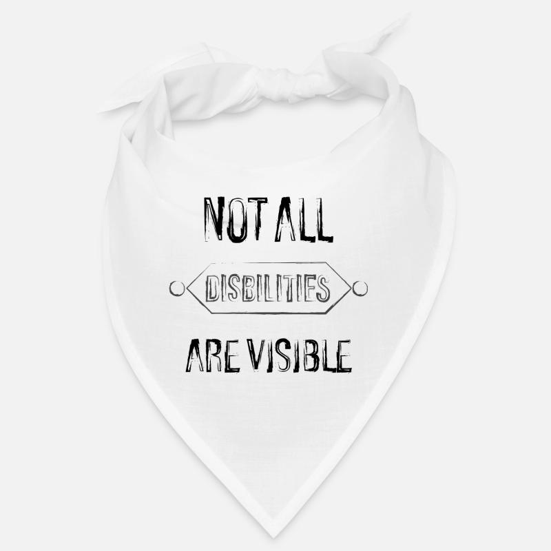 not all disabilities. - Bandana - blanc
