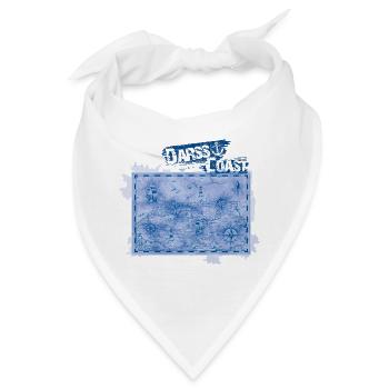 DarssCoast - Original Brand, VINTAGE Landkarte - Bandana - Weiß - Vorne