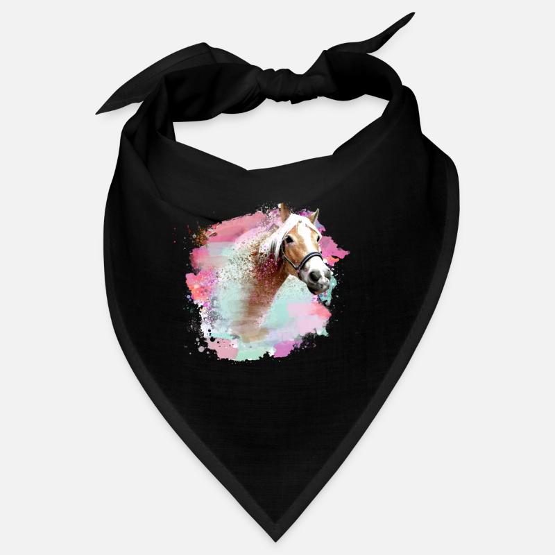 cheval, haflinger, graffiti, peinture, chevaux, coloré Bandana