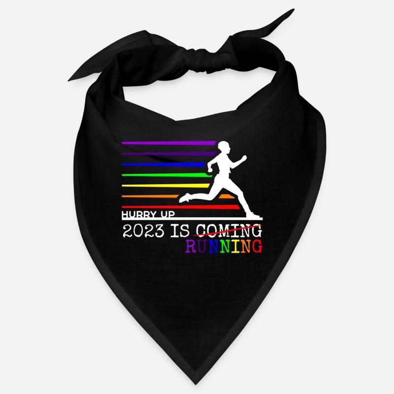 Beeil dich - 2023 rennt dir entgegen - Laufshirt Bandana