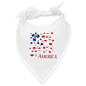 America - Bandana - Weiß - Vorne