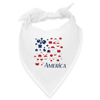 America USA - Bandana - Weiß - Vorne